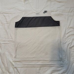 Vintage Nike White and Black Runners Tank